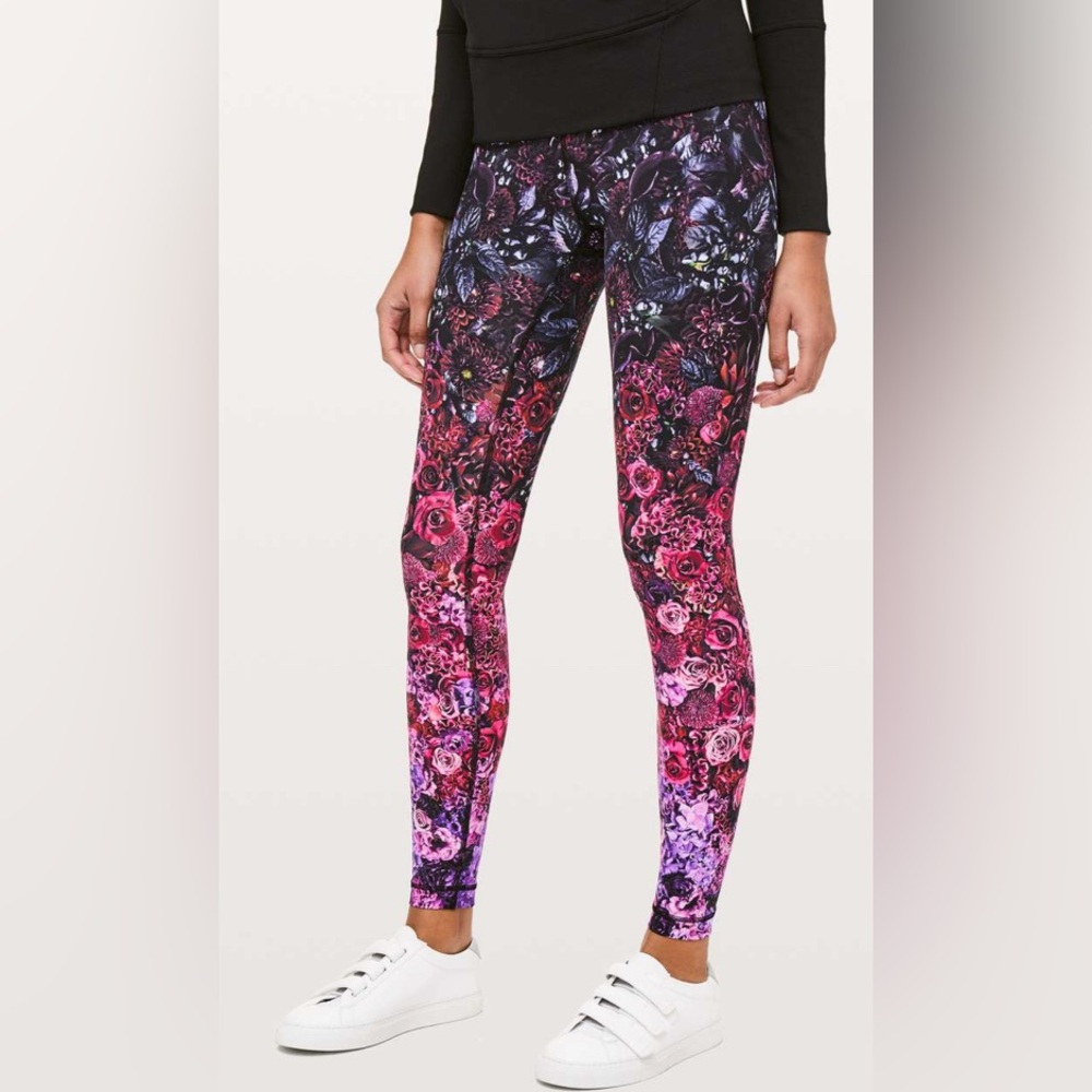 RARE Lululemon Wunder Under High-Rise Tight Nulux In Bloom Wunder Under‎ Multi 4